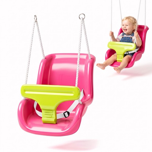 Pink toddler swing - toddler, seat