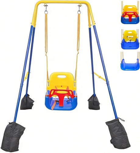 Folding baby swing set - folding,
