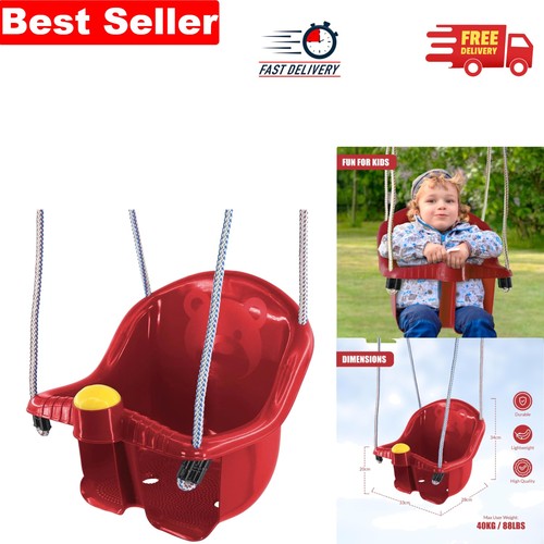 Bright red baby - red, swing