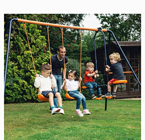 Metal children swing set - swing,