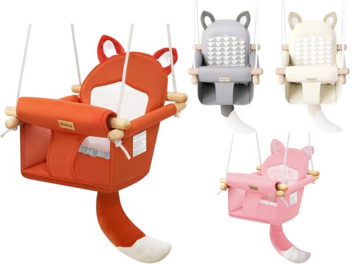 Ladida wooden baby swing safe - wooden,