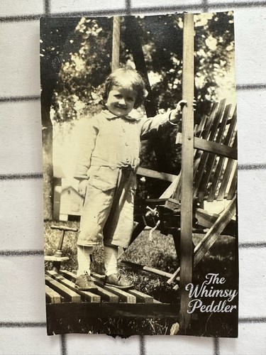 Antique snapshot little girl - antique,