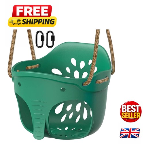 Green elephant toddler swing - green,
