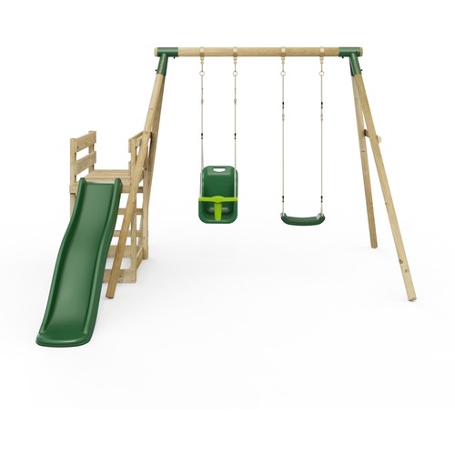 Wooden double swing - wooden, with