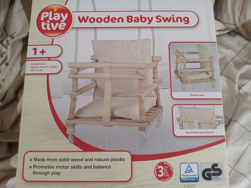 Playlive wooden baby swing - swing, 1